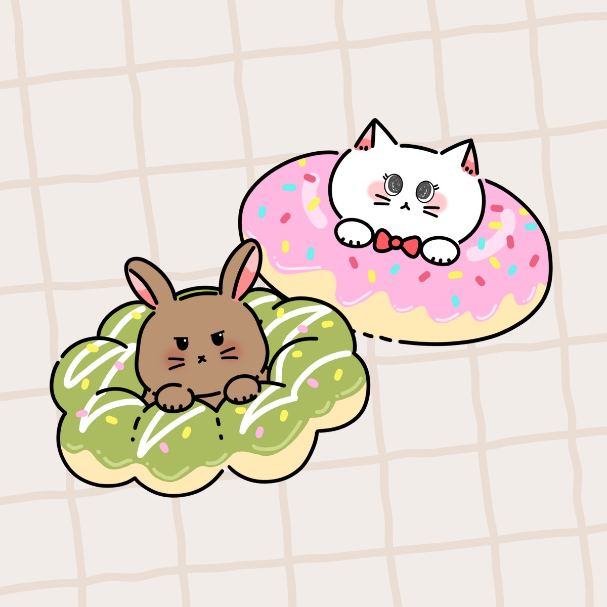 ドーナツって定期的に食べたくなるよね~~ԅ(♥️﹃♥️ԅ))))ｼﾞｭﾙﾘ  お花見~お花見~🍡 みんなは何のドーナツが好き~~???🍩❤ おしゃれcafe