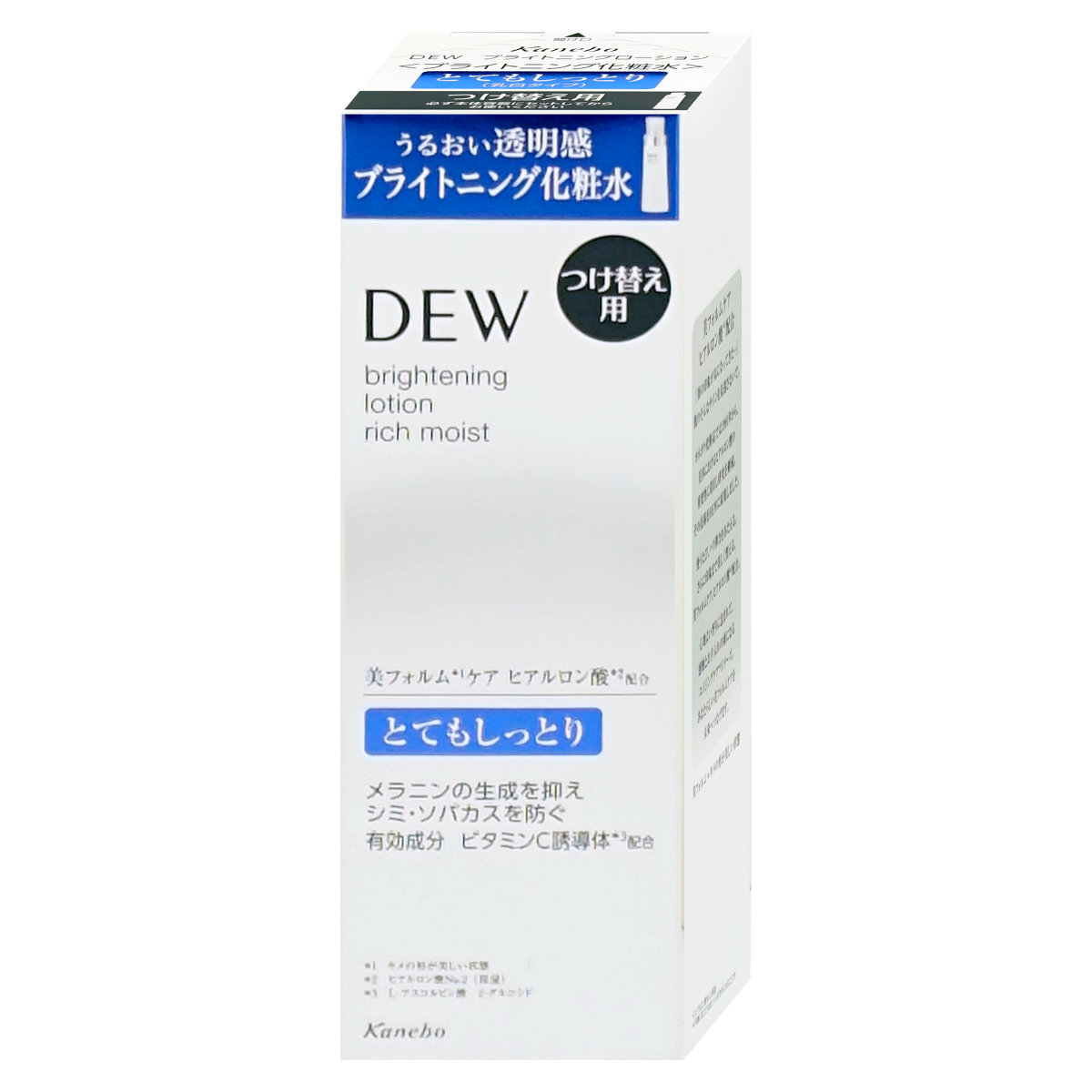 コスメ通販　カネボウ DEW ブライトニングローション とてもしっとり(レフィル) 150ml