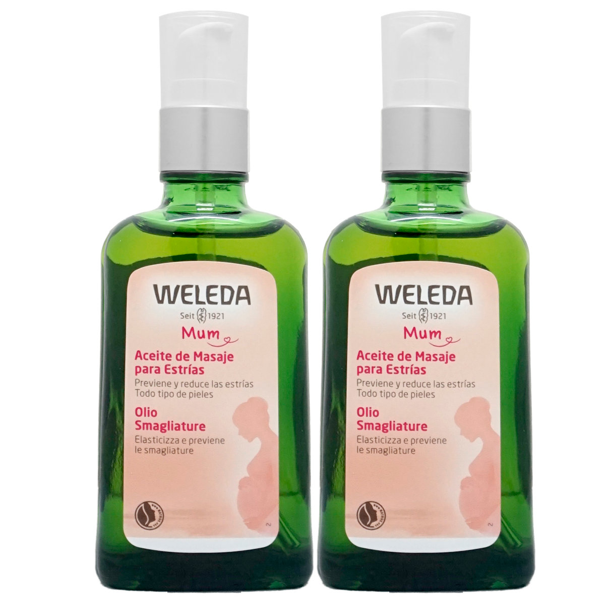 コスメ通販　【セット】WELEDA ヴェレダ マザーズボディオイル 100ml×2本(ポンプ)