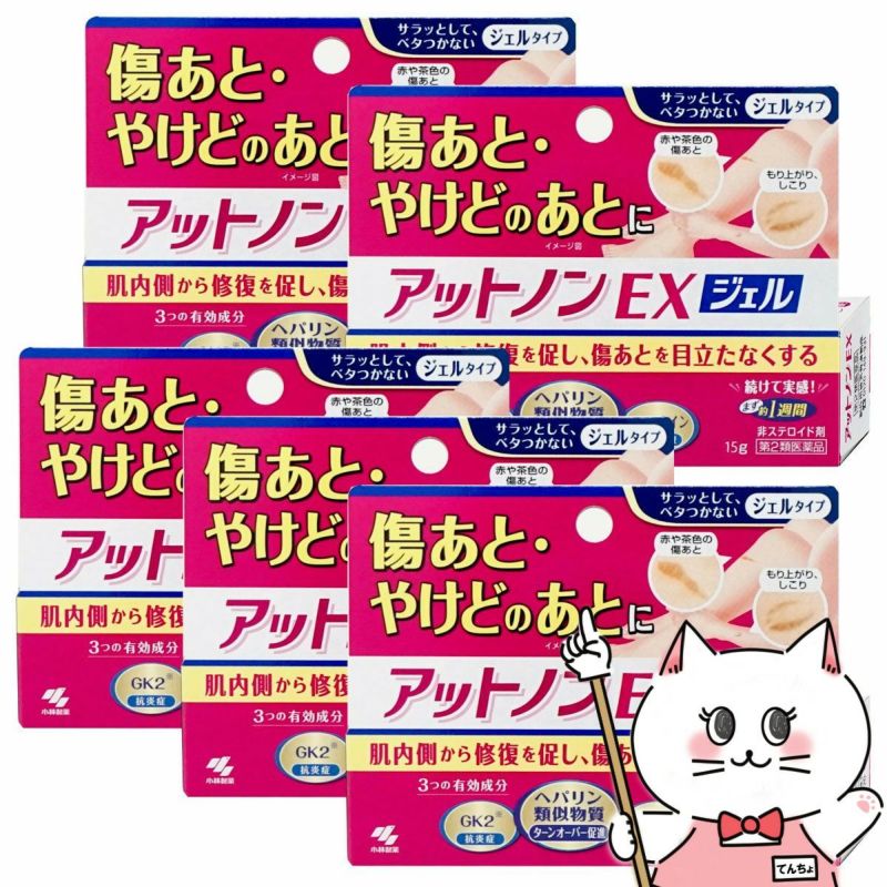 コスメ通販　【第2類医薬品】アットノンEXジェル 15g×5個