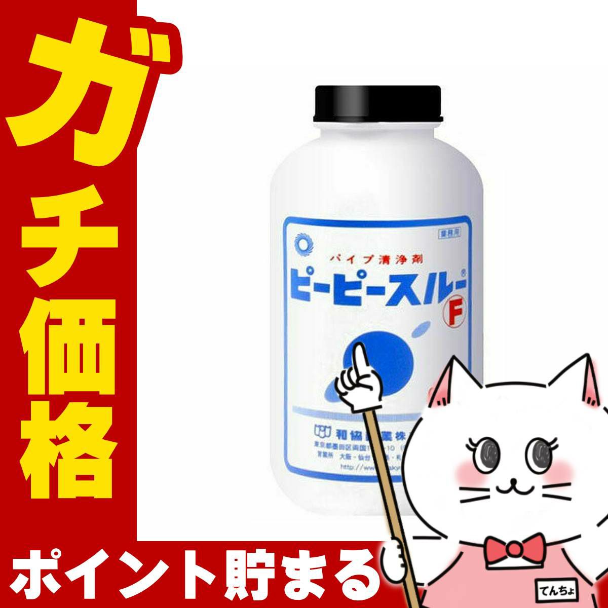 コスメ通販　ピーピースルーF 600g 業務用排水管洗浄剤 正規販売店 