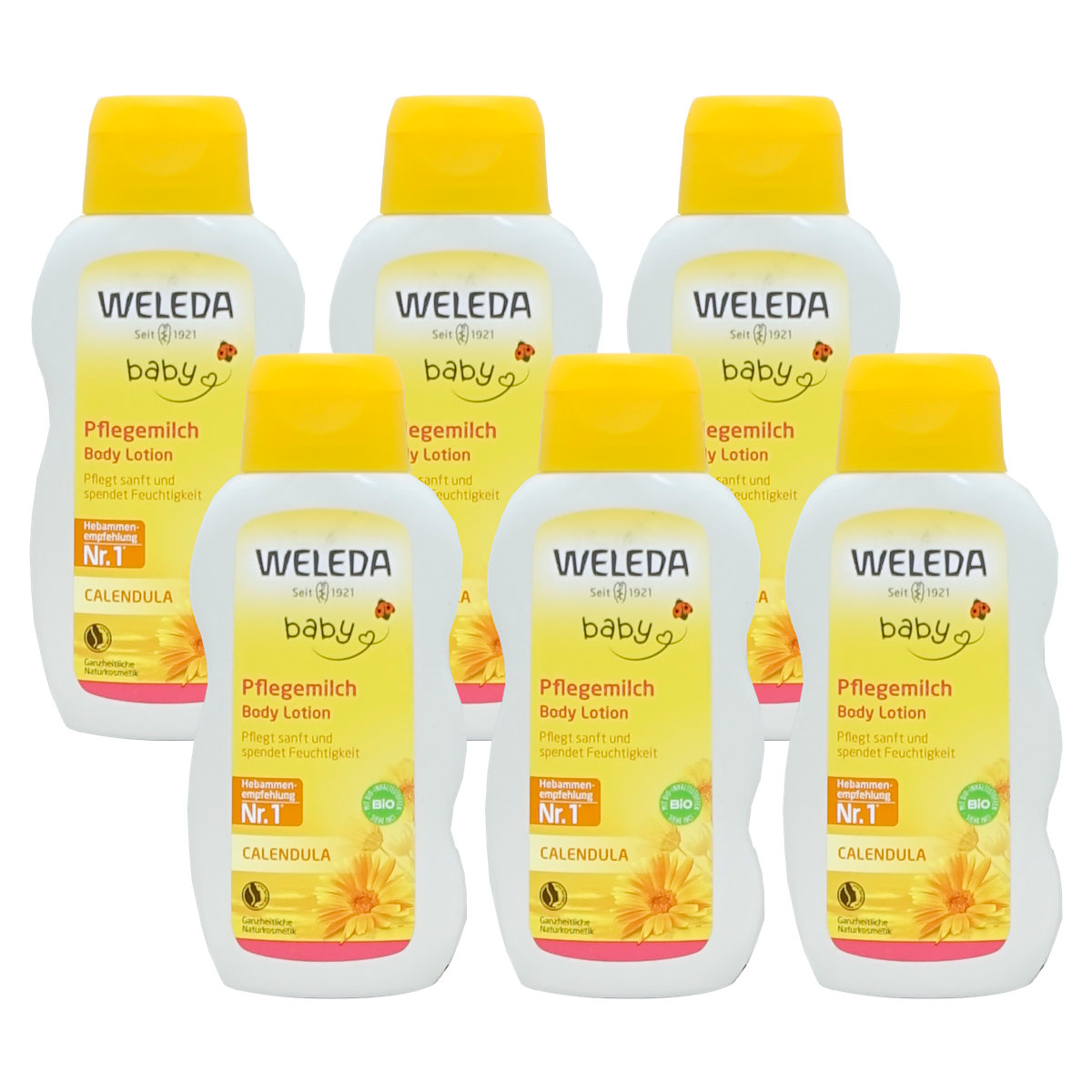 コスメ通販　WELEDA ヴェレダ カレンドラベビーミルクローションN 200ml × 6本