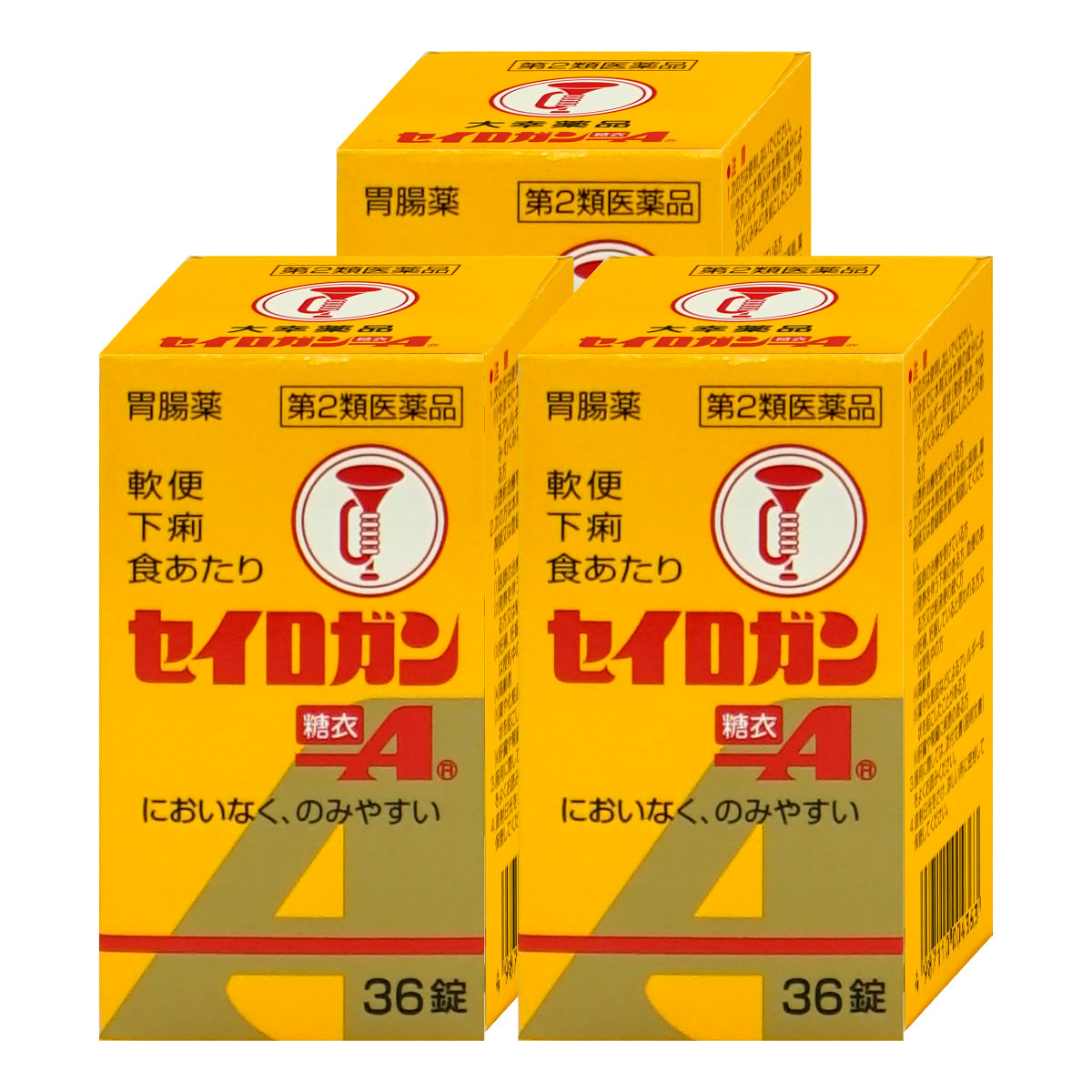コスメ通販　【第2類医薬品】セイロガン糖衣A錠 36錠×3個