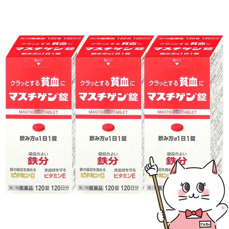 通販　【第2類医薬品】マスチゲン錠 120錠×3個【日本臓器製薬株式会社】