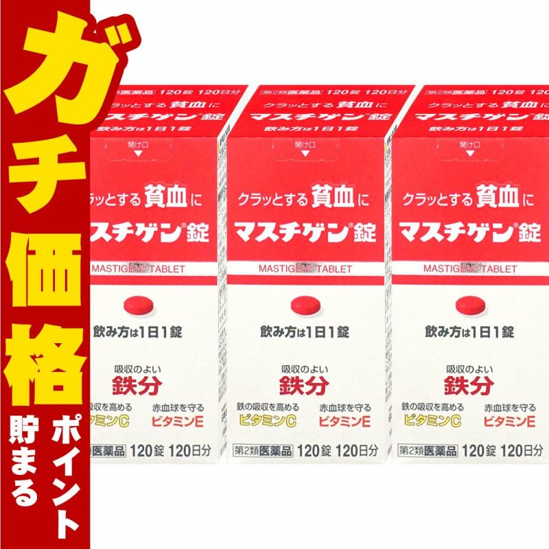 通販　【第2類医薬品】マスチゲン錠 120錠×3個【日本臓器製薬株式会社】