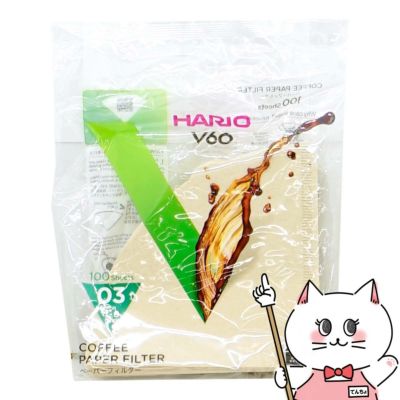 通販　HARIO VCF-03-100M V60用ペーパーフィルターみさらし03