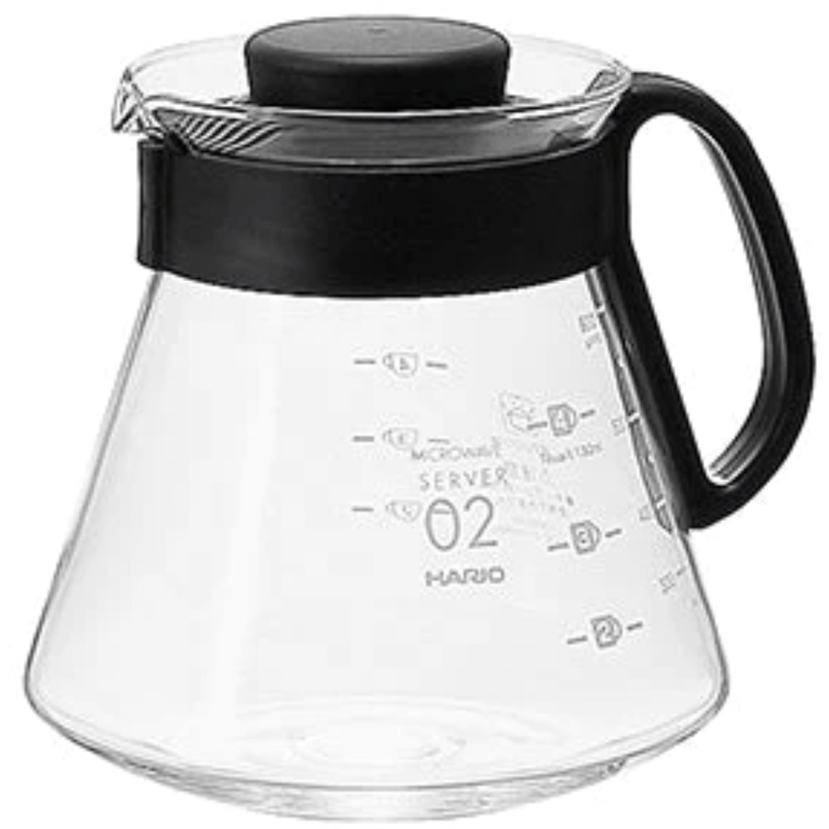通販　HARIO XVD-60B V60レンジサーバー600