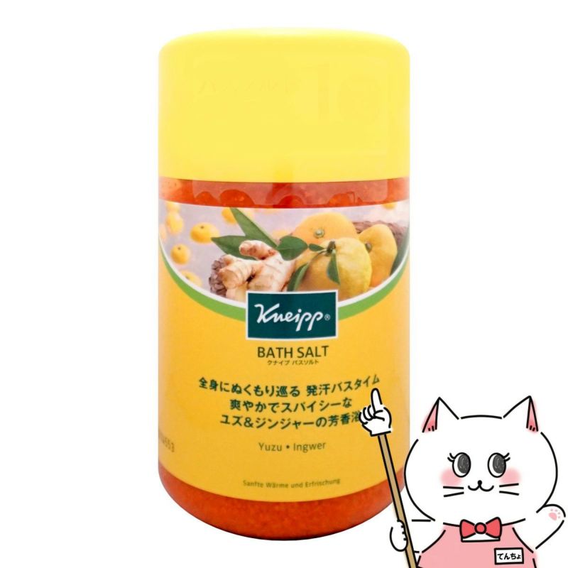 コスメ通販　クナイプ バスソルト 850g ユズ&ジンジャーの香り KNEIPP リフレッシュバスタイム 入浴剤