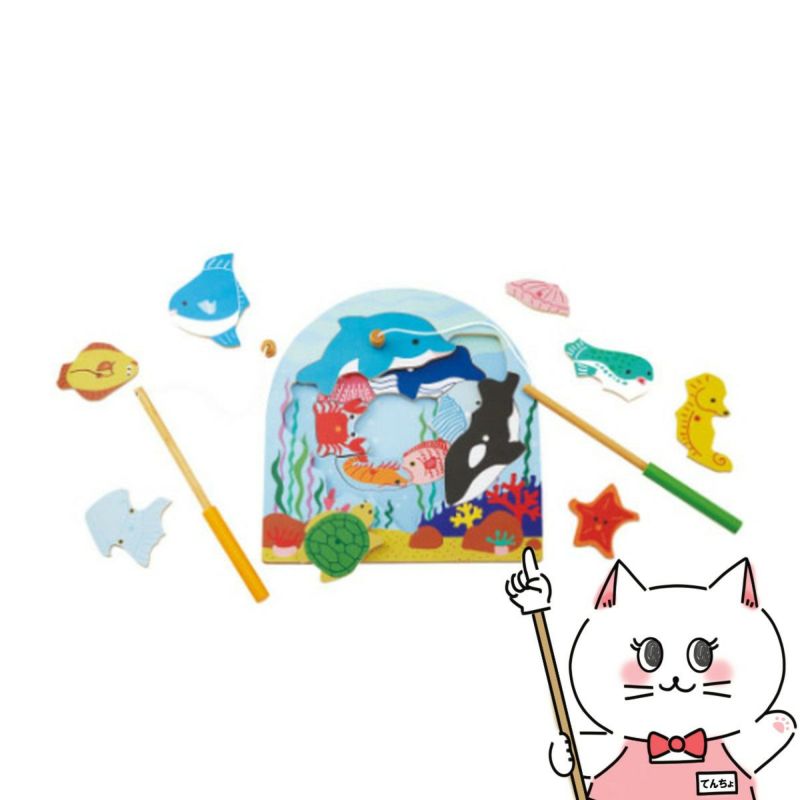 通販　エド・インター 2層パズルフィッシング【3歳～】【Ed.Inter エドインター GENI ジェニ 木のパズル】