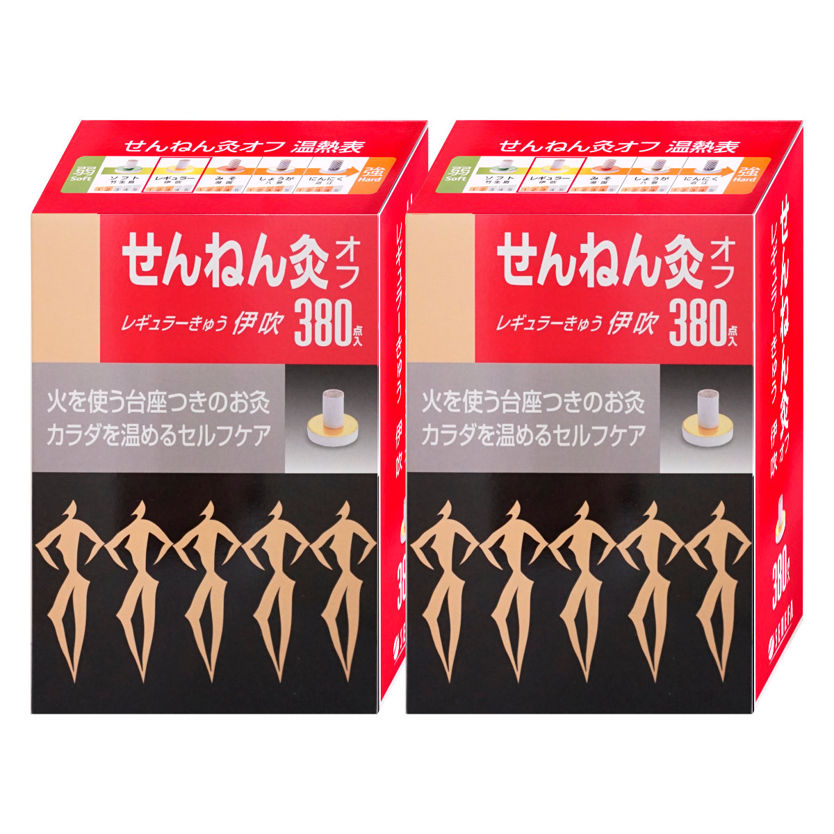 通販　【セット】せんねん灸オフ レギュラーきゅう 伊吹 380点入×2個【セネファ】