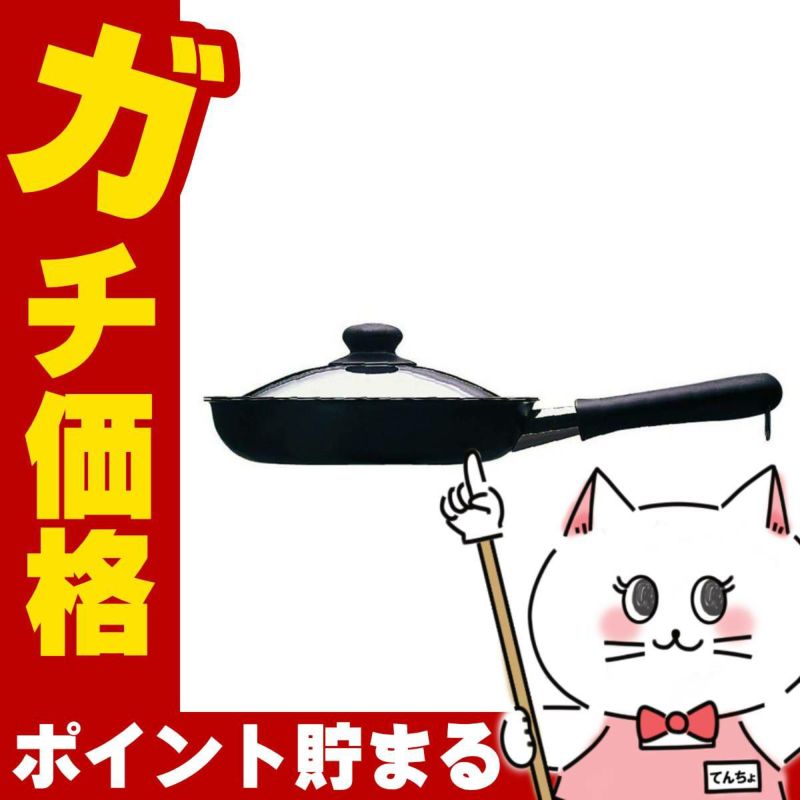 通販　柳宗理 AYS1202 マグマプレート鉄フライパン 蓋付 22cm