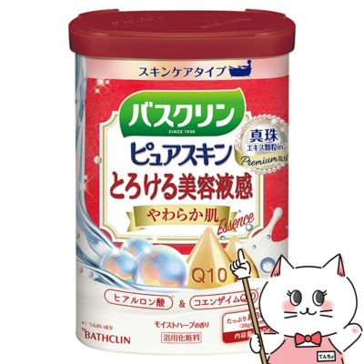 コスメ通販　バスクリン ピュアスキン やわらか肌 600g【とろける美容液感】