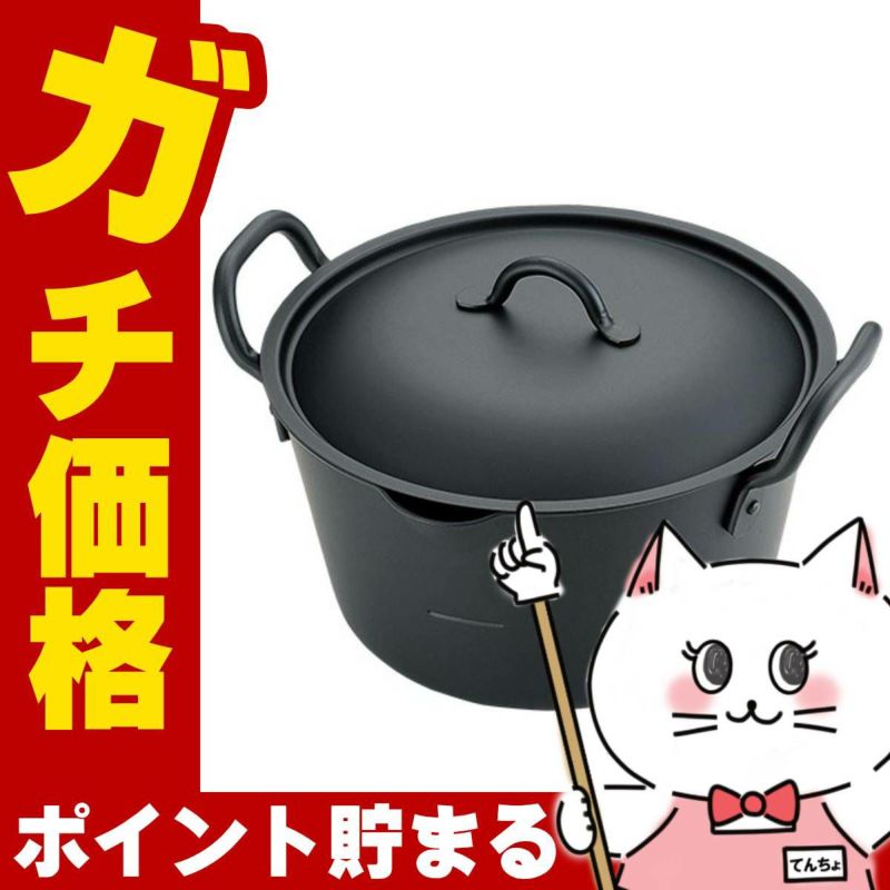 通販　サミット工業 H-2601 IHたっぷり深型揚げ鍋20cm フタ付【IH対応】