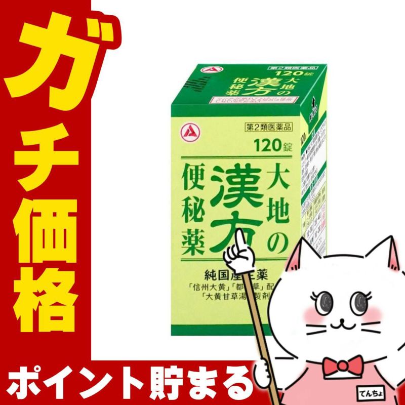 通販　【第2類医薬品】大地の漢方便秘薬 120錠【アリナミン製薬】【便秘薬】