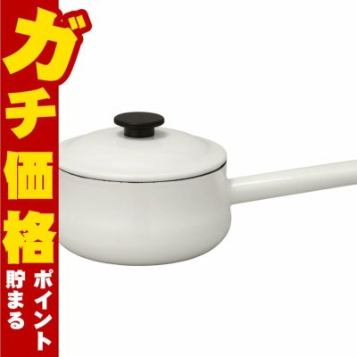 通販　野田琺瑯 LK-18N ルークソースパン18cm ホワイト【LUKE 日本製 ホーロー】