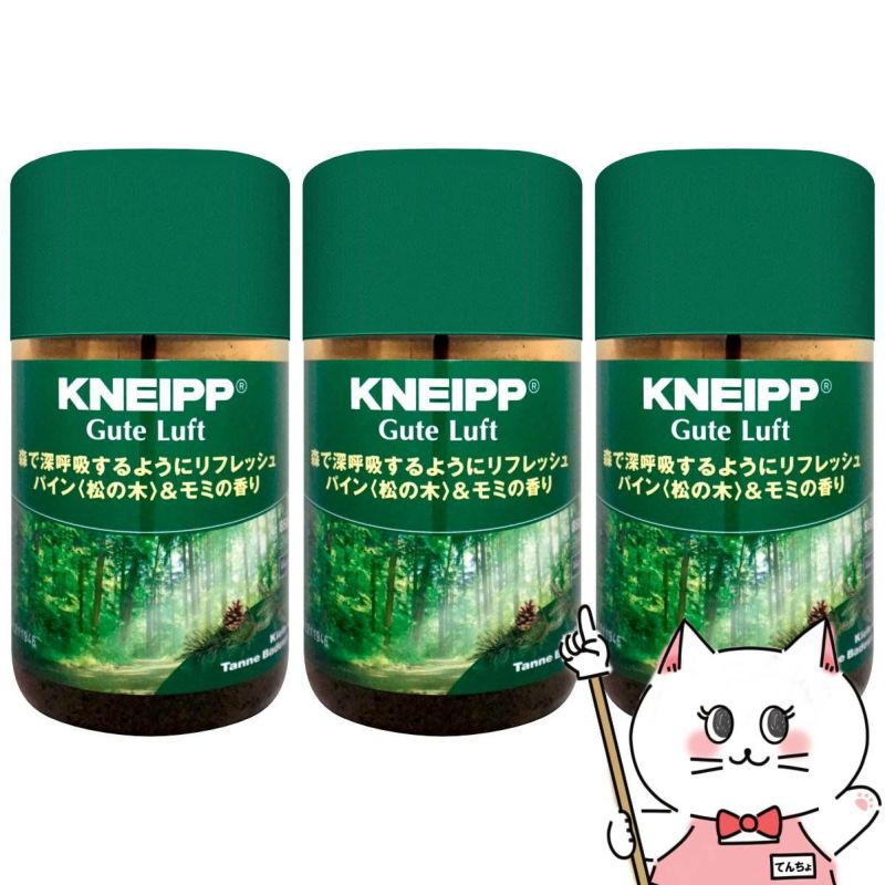 コスメ通販　【セット】クナイプ グーテルフトバスソルト 850g パイン&モミ×3個【バスソルト】KNEIPP