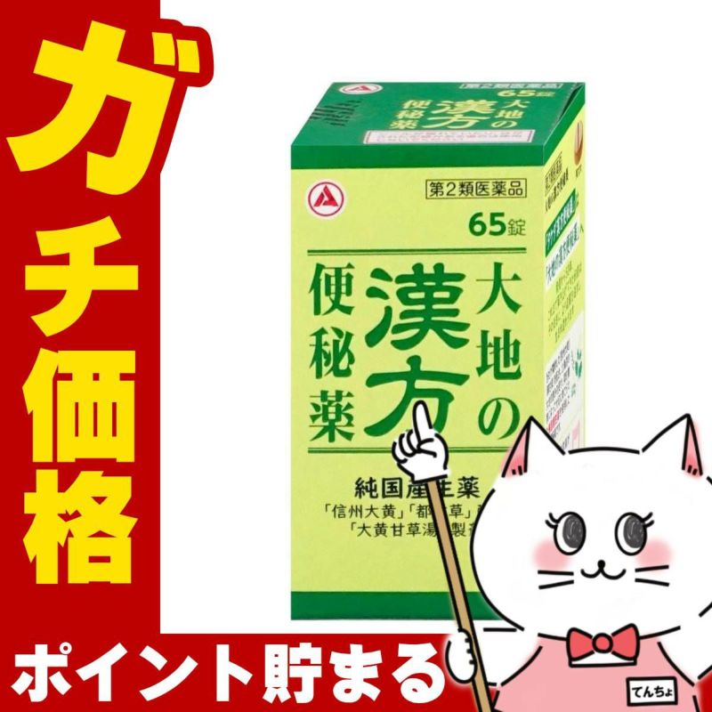 通販　【第2類医薬品】大地の漢方便秘薬 65錠【アリナミン製薬】【便秘薬】【SBT】 (6055996)