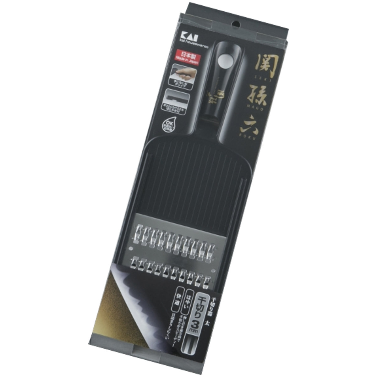 通販　貝印 DH3329 関孫六 千切り器 太 レギュラー【千切り幅:約3mm】