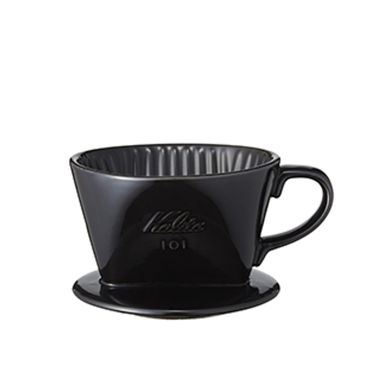 通販　カリタ Kalita #01005 101-ロト ブラック【 陶器製コーヒードリッパー 1-2人用】