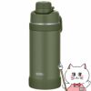 通販　THERMOS サーモス 真空断熱スポーツボトル 750ml FJU-750 KKI カーキ【水筒 保冷専用 キャリーループ付き】