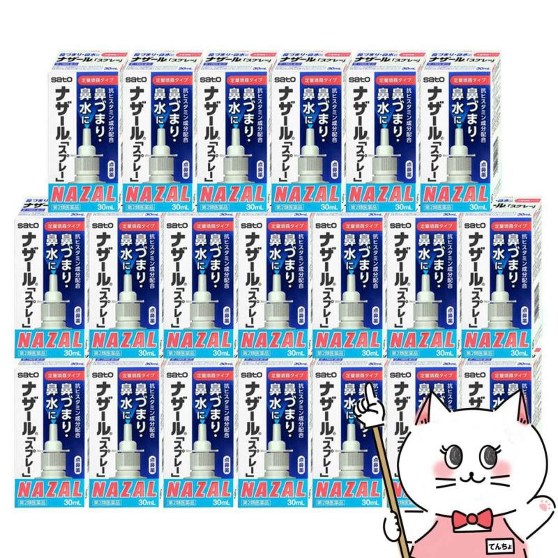 【第2類医薬品】【セット】ナザールスプレー 30ml×20個(セルフメディケーション税制対象)【鼻炎・アレルギー】【宅配便送料無料】(6038912-set1)