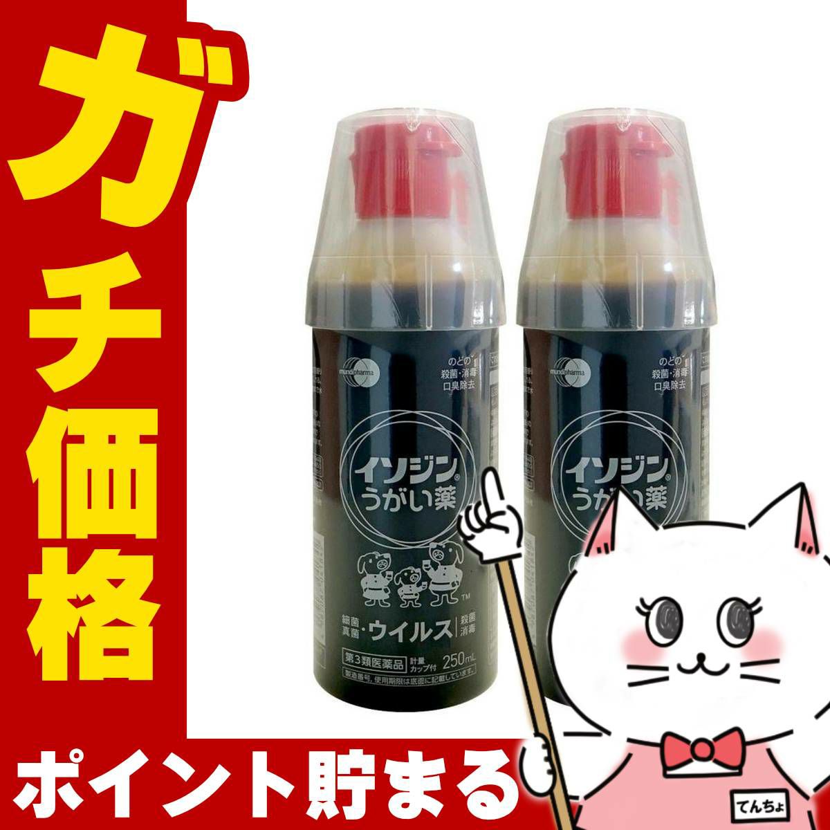 【第3類医薬品】【セット】イソジンうがい薬 250ml×2個