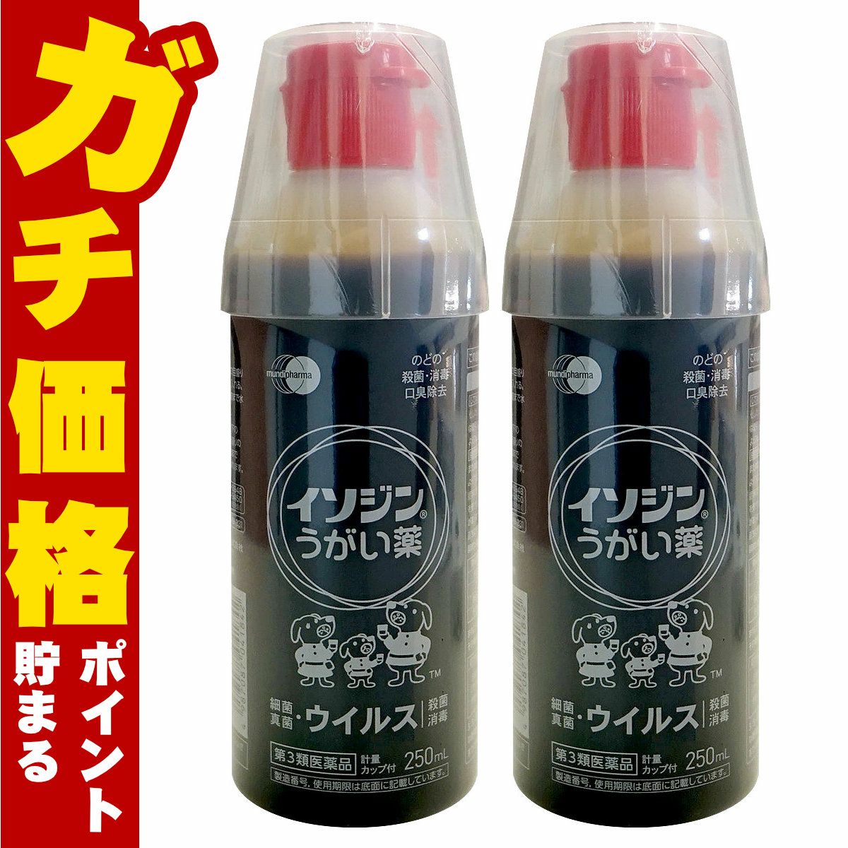 【第3類医薬品】【セット】イソジンうがい薬 250ml×2個
