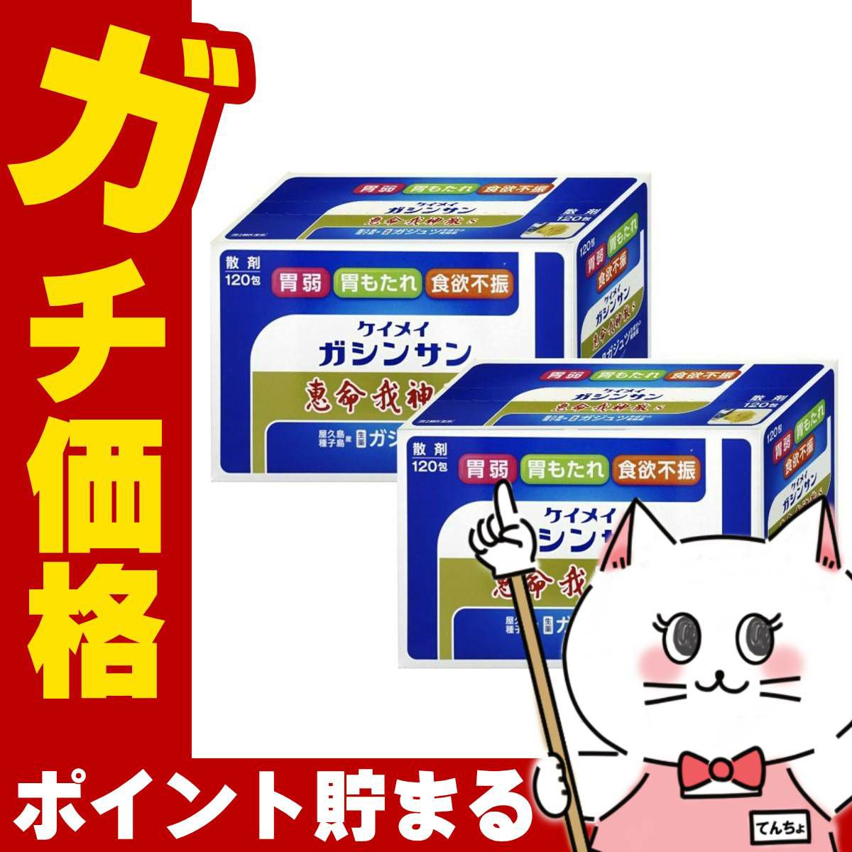 【第2類医薬品】【セット】恵命我神散S 120包×2個