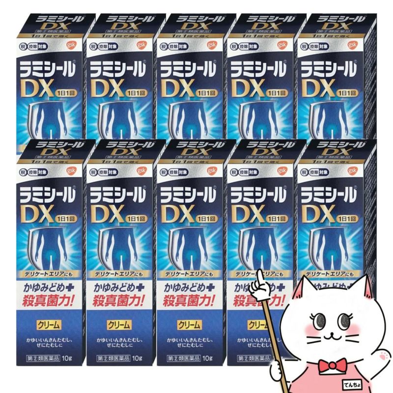 【指定第2類医薬品】【セット】ラミシールDX 10g×10個