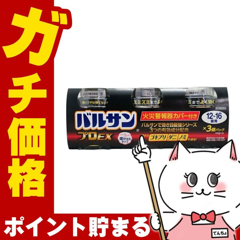 【第2類医薬品】バルサンプロEX(12～16畳)40g×3P