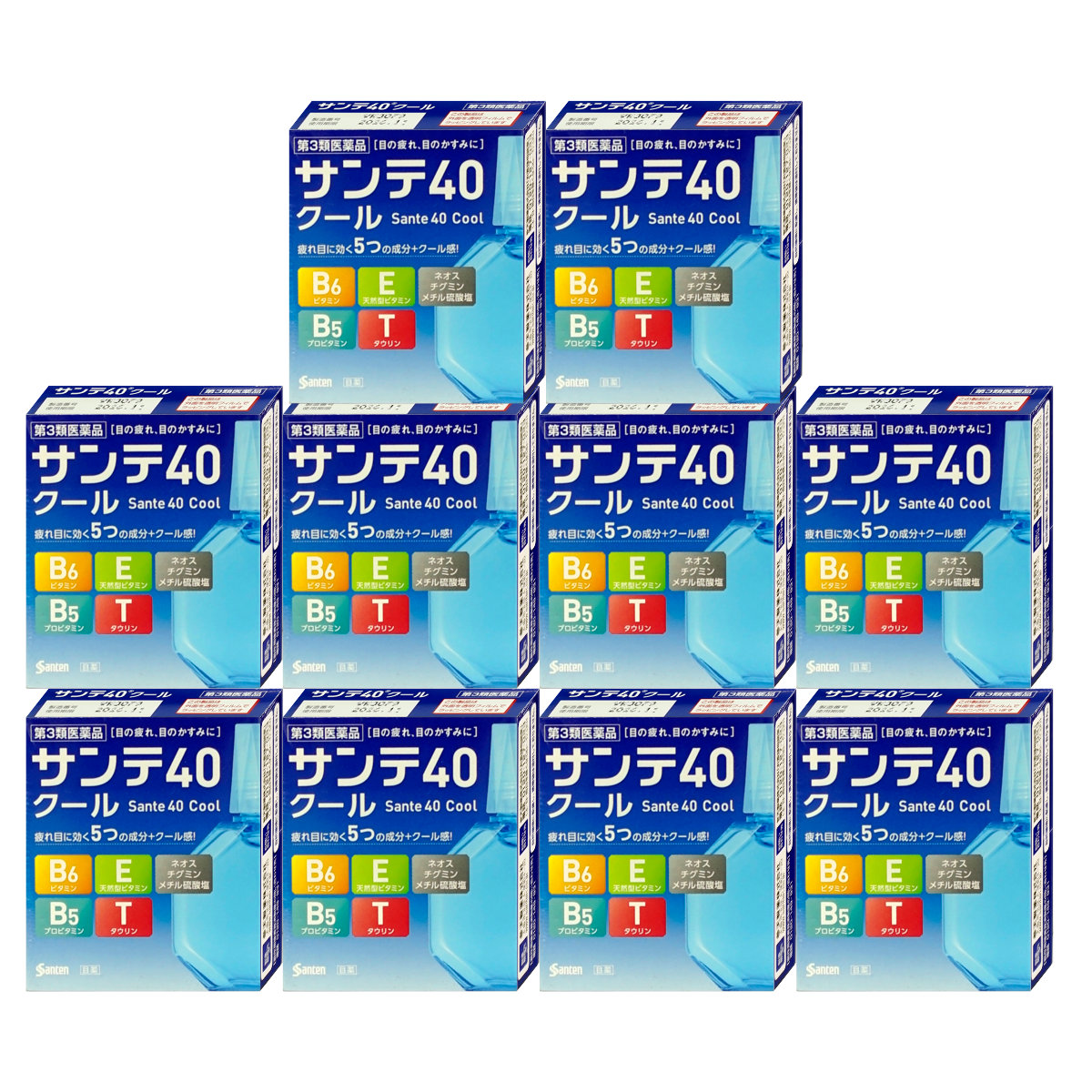 【第3類医薬品】【セット】サンテ40クール 12ml×10個