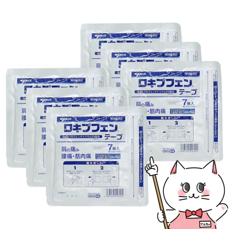 【第2類医薬品】【セット】ロキプフェンテープ 7枚入×6個(42枚)ラミネート袋