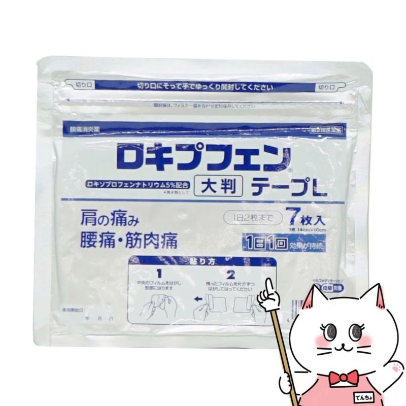 【第2類医薬品】ロキプフェンテープL 大判 7枚入 ラミネート袋