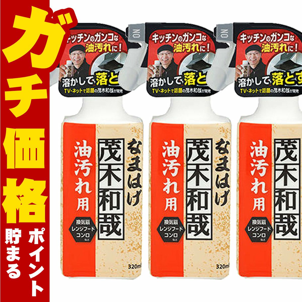 【セット】レック 茂木和哉なまはげ 油汚れ用 320ml×3個 C00250