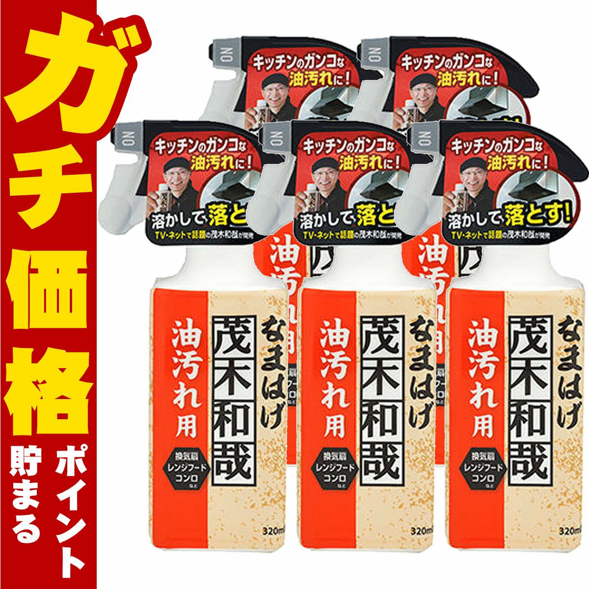 【セット】レック 茂木和哉なまはげ 油汚れ用 320ml×5個 C00250