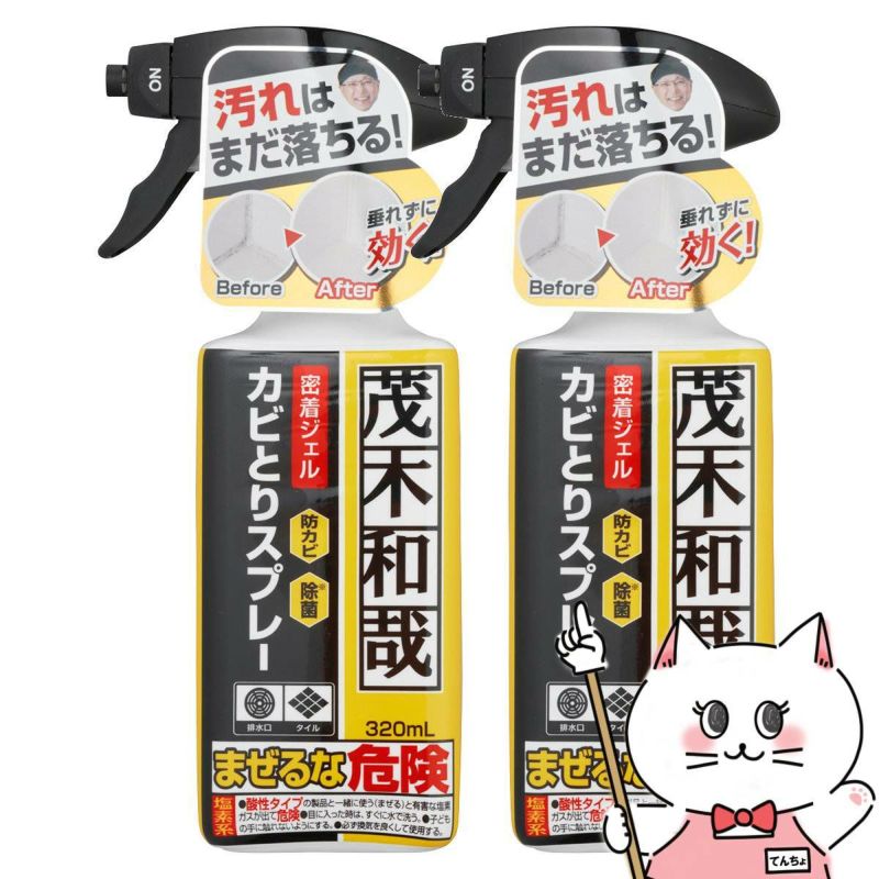 【セット】レック 茂木和哉カビとりジェルスプレー 320ml×2個 C00404