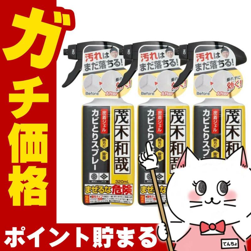 【セット】レック 茂木和哉カビとりジェルスプレー 320ml×3個 C00404