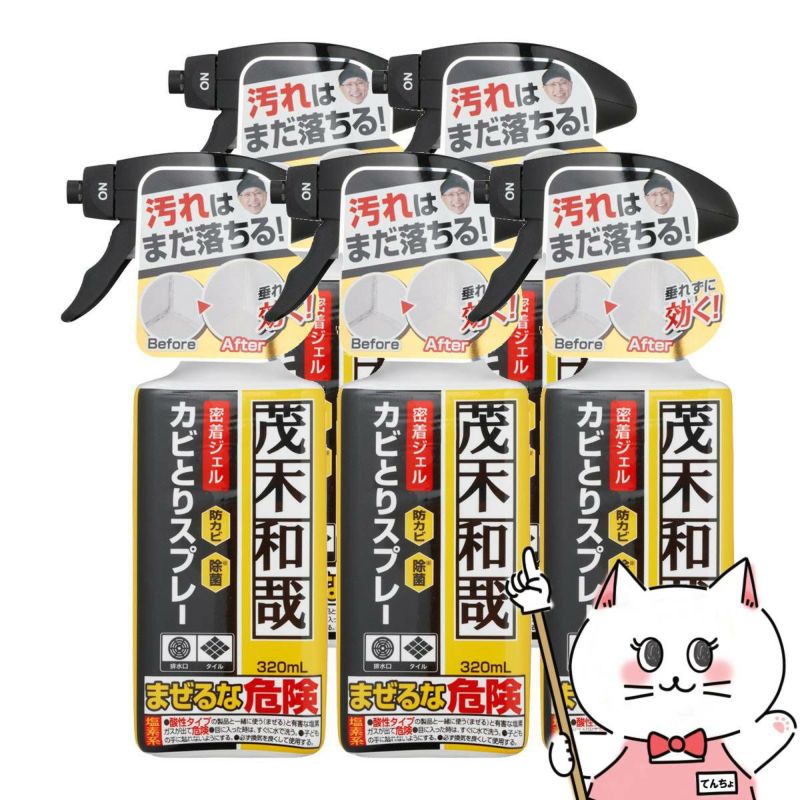 【セット】レック 茂木和哉カビとりジェルスプレー 320ml×5個 C00404