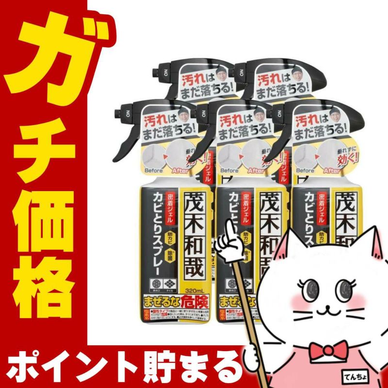 【セット】レック 茂木和哉カビとりジェルスプレー 320ml×5個 C00404