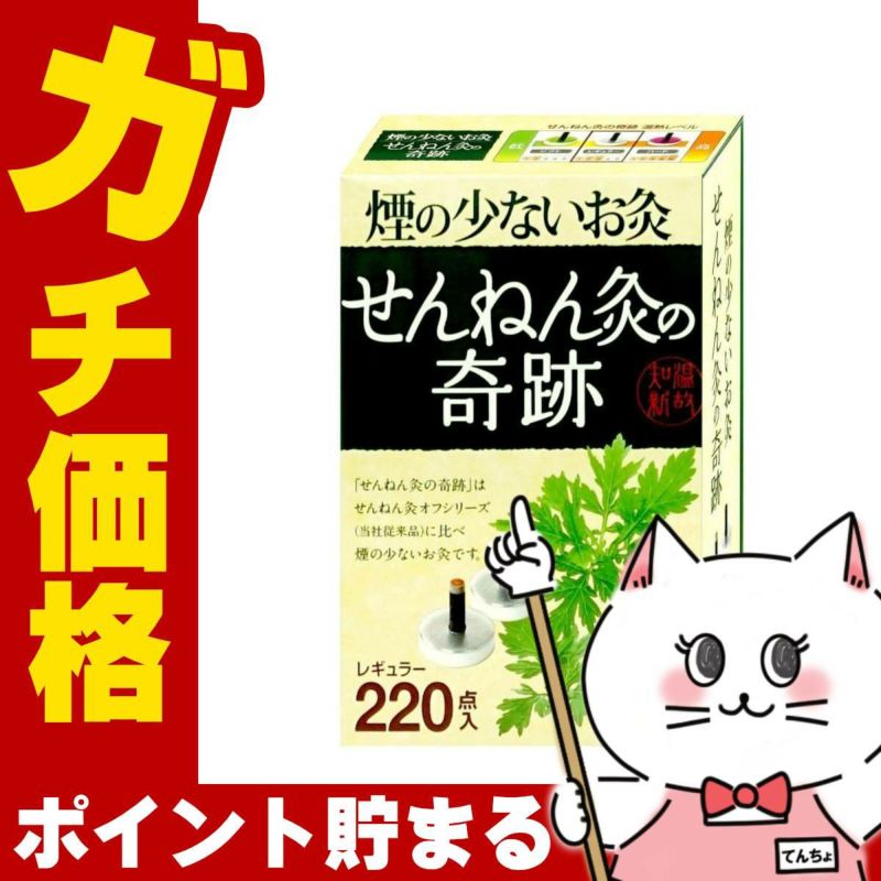 煙の少ないお灸 せんねん灸の奇跡 レギュラー 220点入