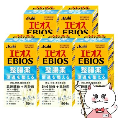 【セット】【指定医薬部外品】エビオス整腸錠 504錠×5個