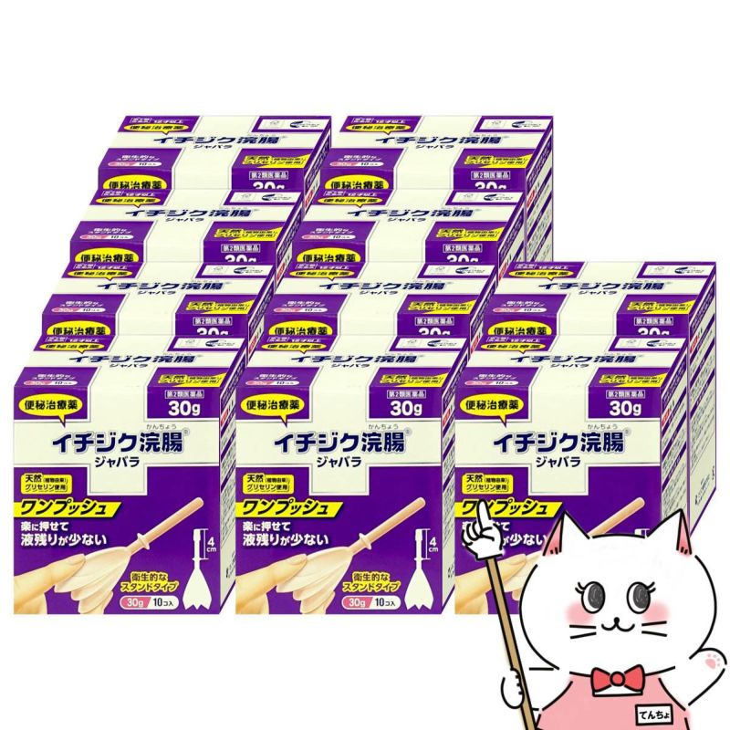 【第2類医薬品】【セット】イチジク浣腸ジャバラ (30g×10個入)×10個