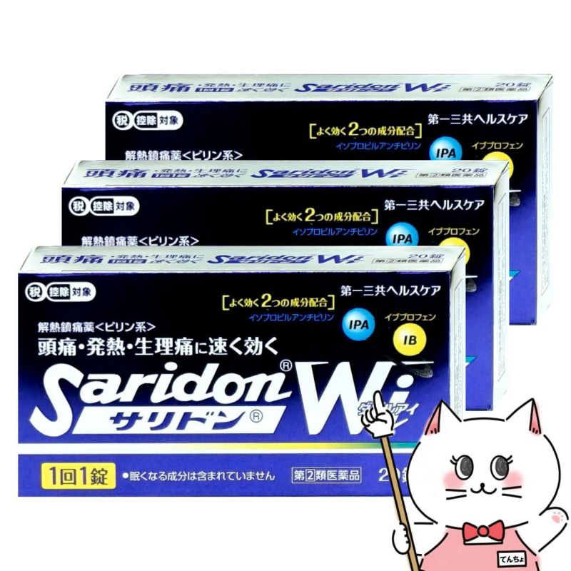  【指定第2類医薬品】【セット】サリドンWi 20錠×3個