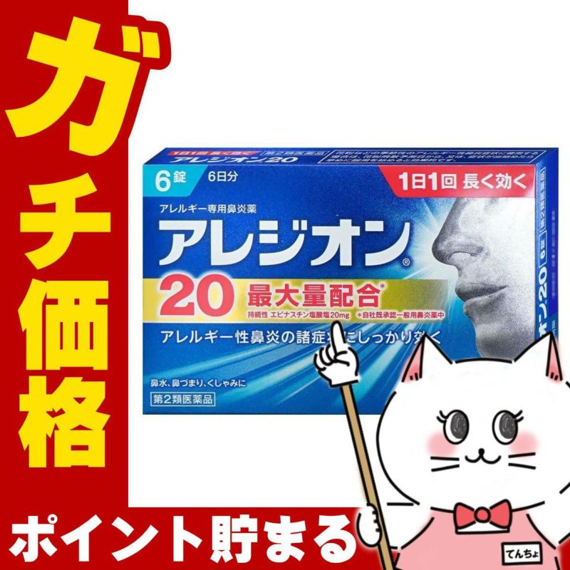 アレジオン20 6錠(セルフメディケーション税制対象)
