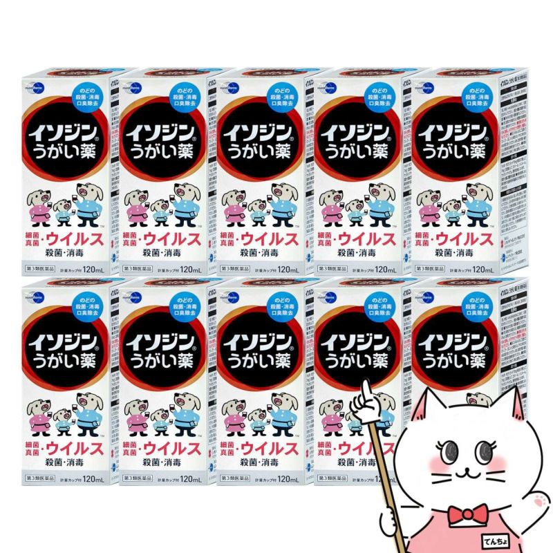 イソジンうがい薬 120ml×10個