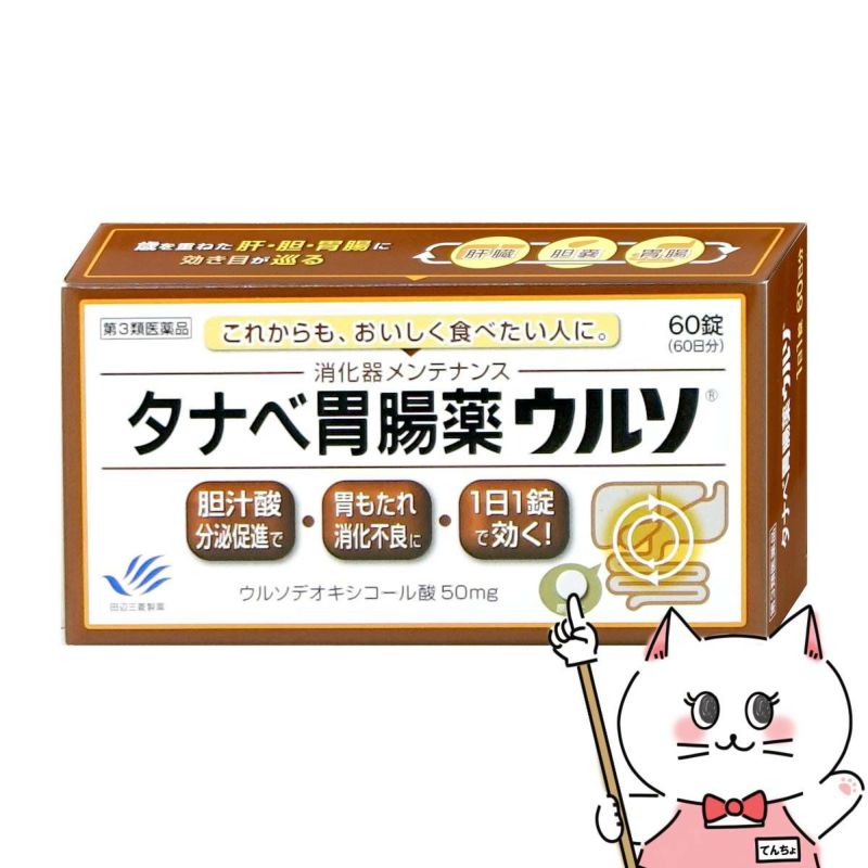 タナベ胃腸薬ウルソ 60錠