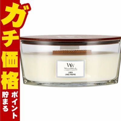 ウッドウィック ハースウィックL リネン アロマキャンドル 芳香 フレグランス