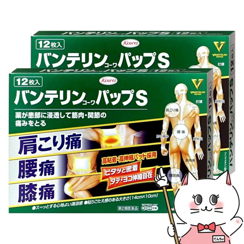 バンテリンコーワパップS 12枚×2個
