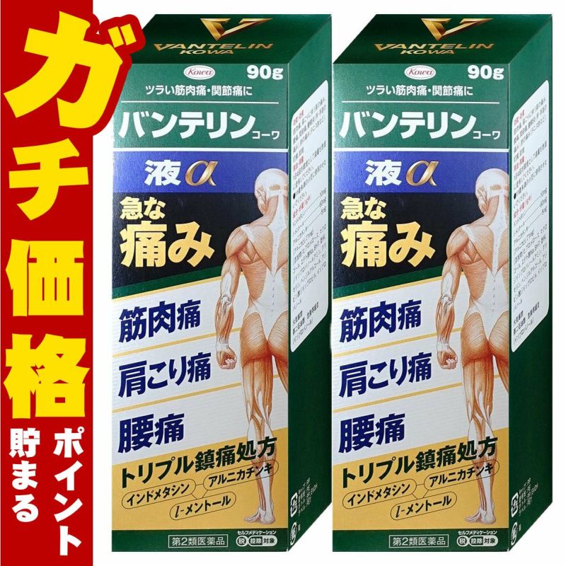 バンテリンコーワ液α 90g×2個