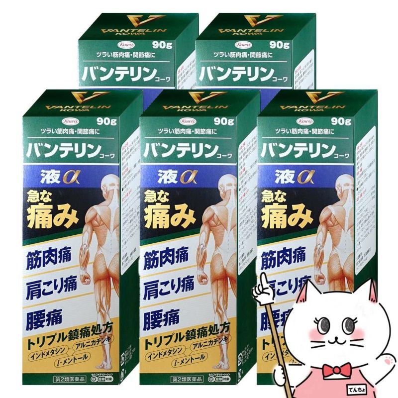 バンテリンコーワ液α 90g×5個